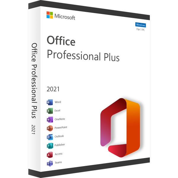 Microsoft Office 2021 Professional Plus | Windows - Accountgebunden